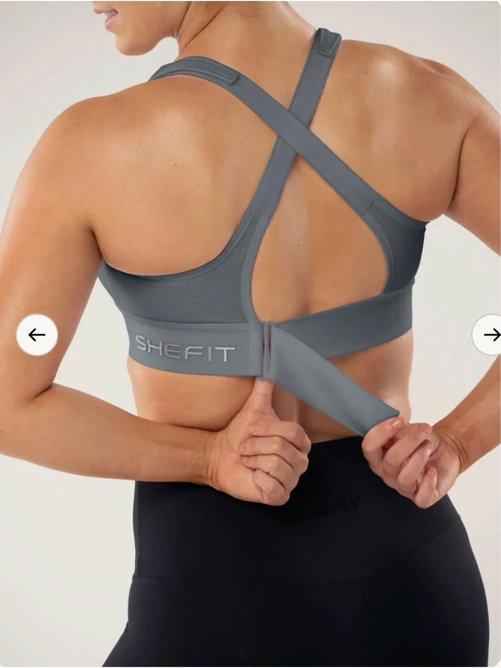 SHEFIT Ultimate High Impact Sports Bra Bundle 1Luxe Zip Front Olive Magenta